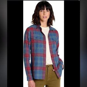 Toad&Co Red and Blue Plaid Shirt